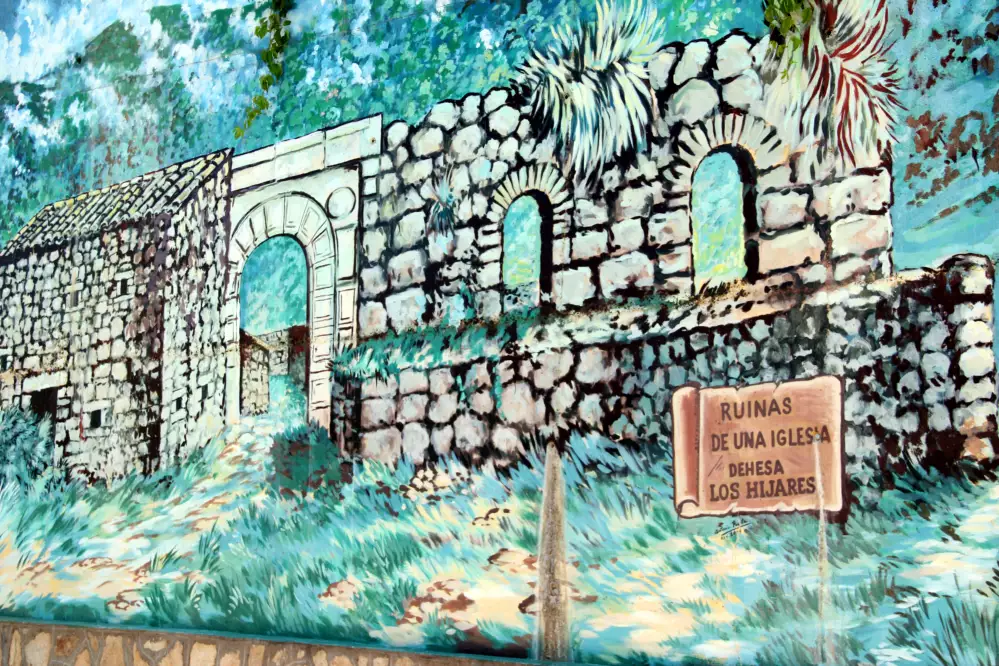 Mural Navahondilla Ruinas de una Iglesia en la Dehesa de Los Hijares